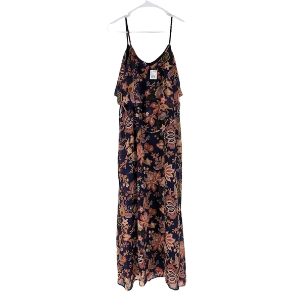 Motherhood Maternity Women's Floral Spaghetti Strap Maxi Dress - L - Picture 6 of 7